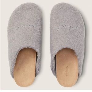 New PINK cozy Sherpa clogs size L